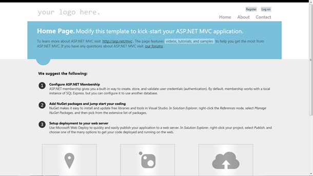 ASP.NET MVC 4 default template