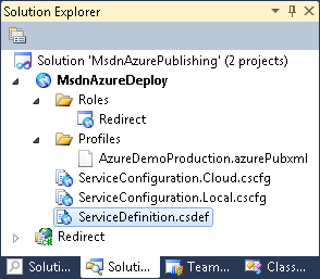 Windows Azure deployment solution
