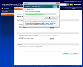 Windows Azure: Upload is in progress