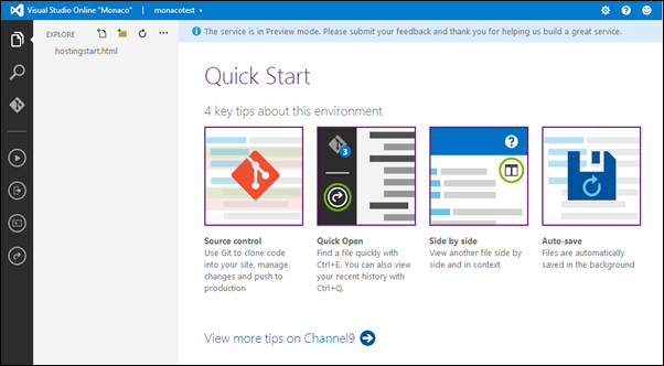 Visual Studio Online: Quick start