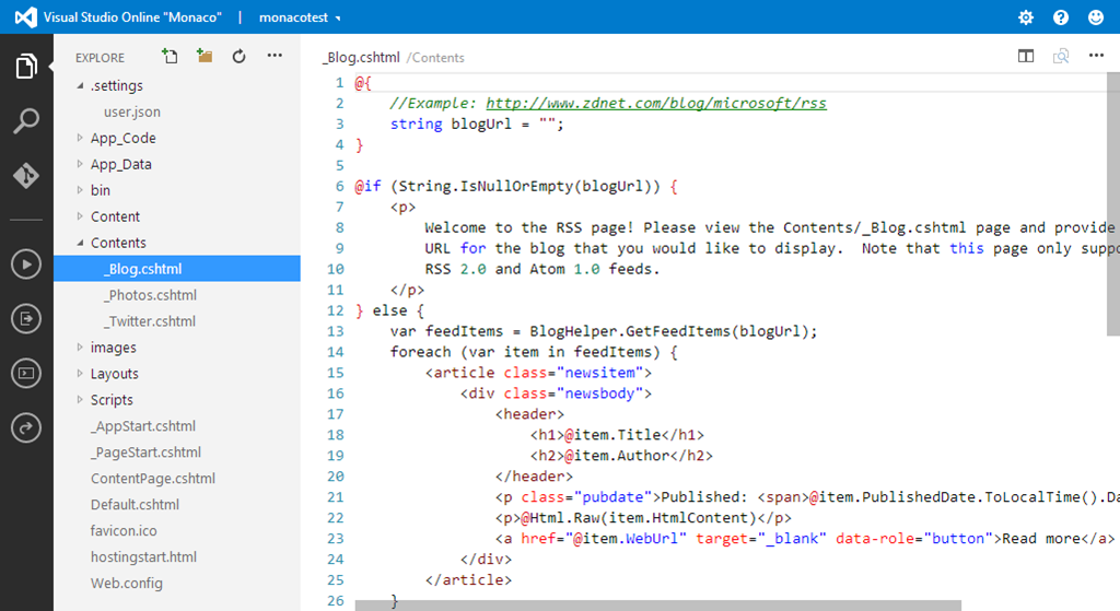 First look at Visual Studio Online 