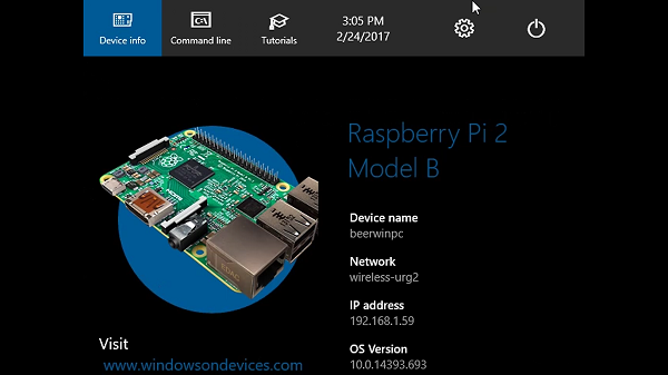 Windows IoT Remote Client on Lumia 950