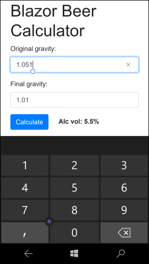 Offline Blazor application