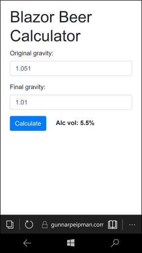 Offline Blazor application