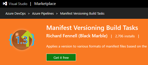 Manifest Versioning Build Tasks by Richard Fennell