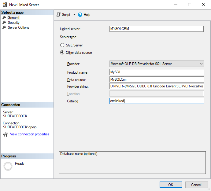 Querying MySQL from SQL Server using linked server