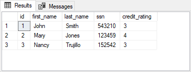 Query results from linked MySQL server