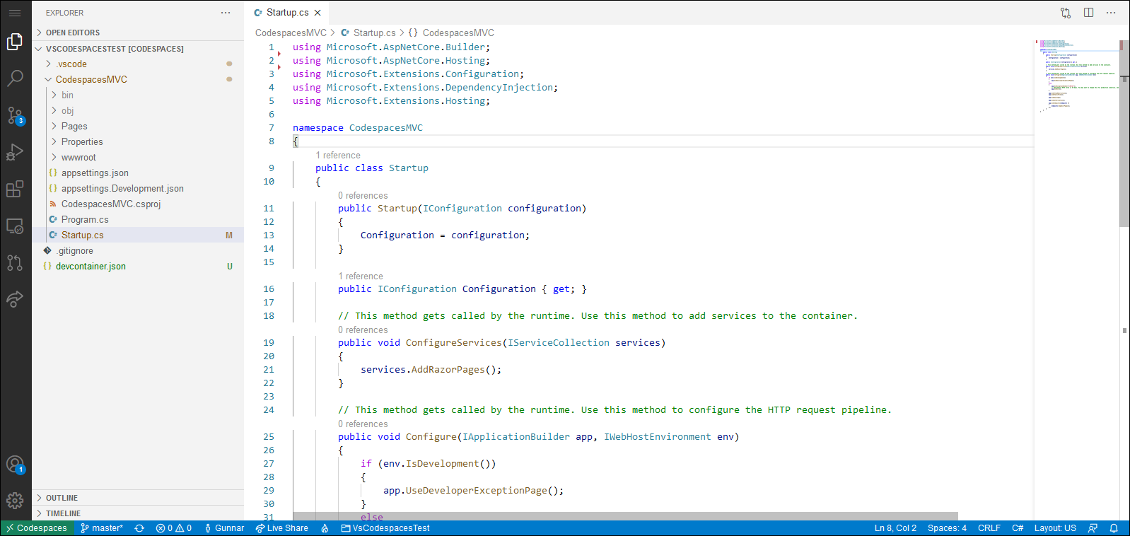 Building  Core applications on Visual Studio Codespaces and Visual  Studio Code